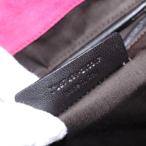 SAINT LAURENT Downtown Shoulder Bag Enamel Red Gold Auth sw465 - Picture 11 of 16